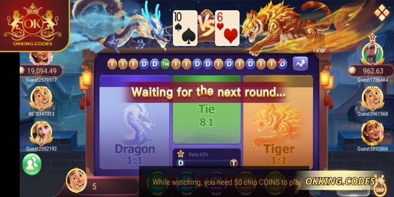Chú ý áp dụng chiến thuật để chơi Rồng hổ