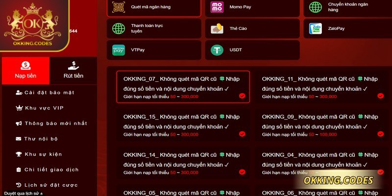 Nạp rút tiền OKKING là chủ đề được nhiều người quan tâm